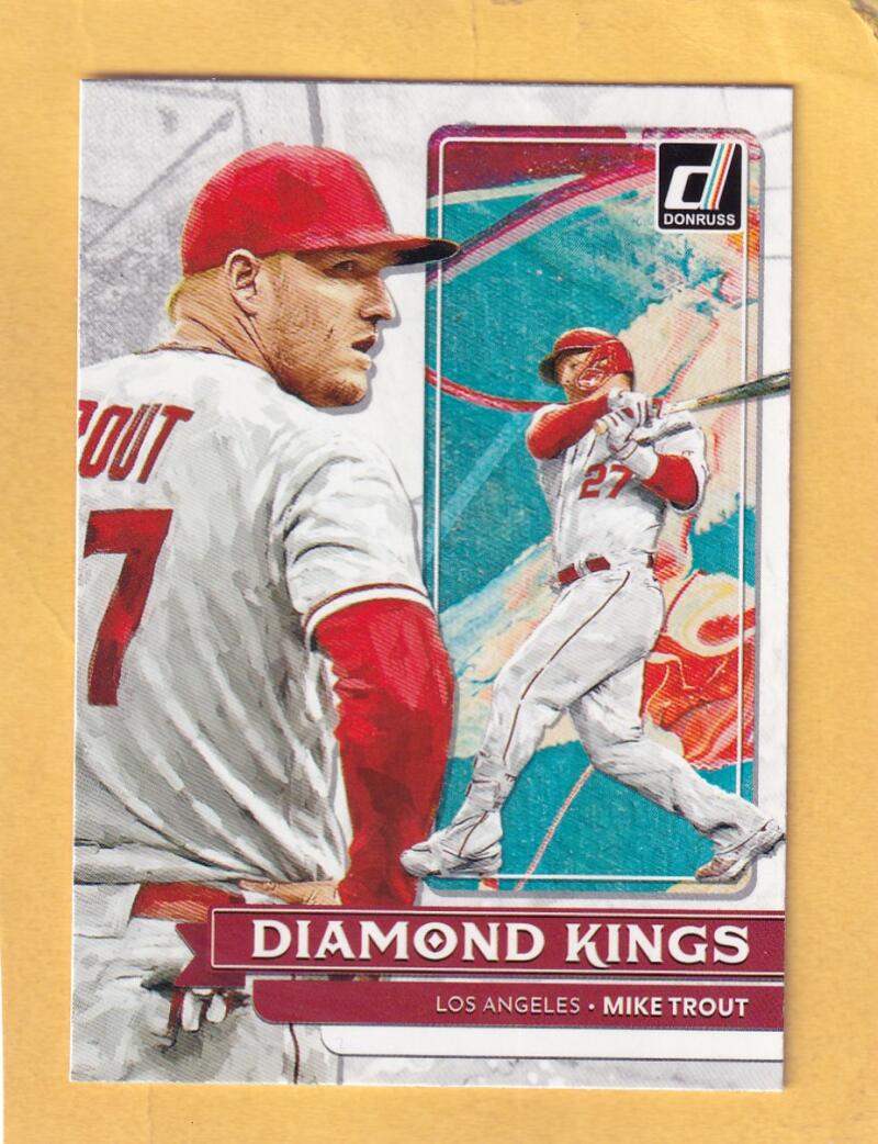 2022 Donruss 14 Mike Trout Diamond Kings NMMT+ Los Angeles Angels