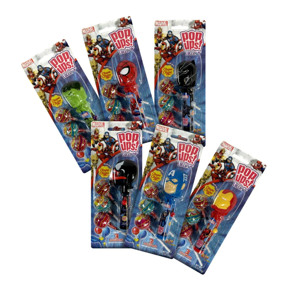 Marvel Pop Ups! Lollipops Blister – Lefty's Sports