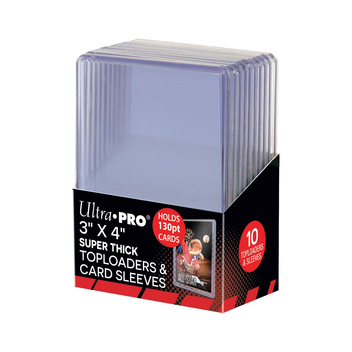 130pt card sleeves Ultra Pro 130pt Toploaders & Card Sleeves (10 Pack) – Lefty's Sports