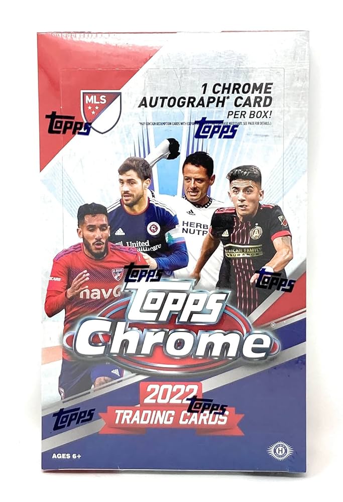 2022 Topps Chrome MLS Hobby Pack (4 Cards)
