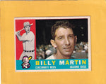 1960 Topps #173 Billy Martin EX Excellent Cincinnati Reds #21636 Image 1