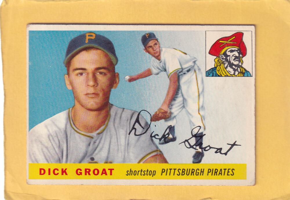 1955 Topps #26 Dick Groat VG+ Very Good Plus Pittsburgh Pirates #28342 Image 1