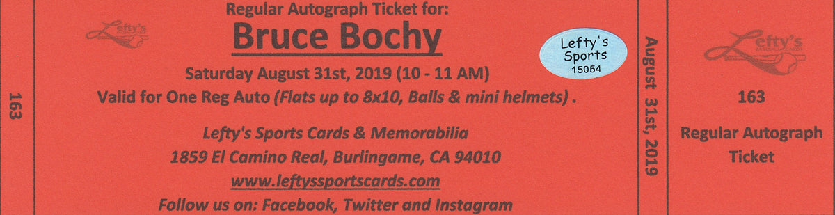 San Francisco Giants Autographed Bruce Bochy Jersey