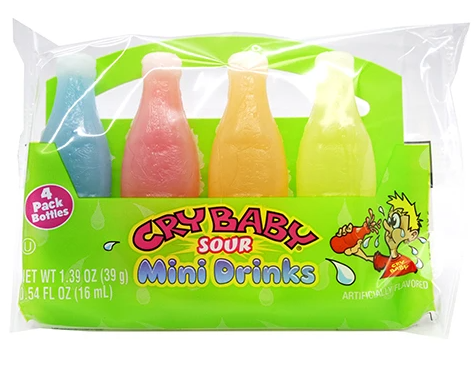 Crybaby Sour Mini Drinks 4-Pack Bottles (1.39 Ounces) – Lefty's Sports