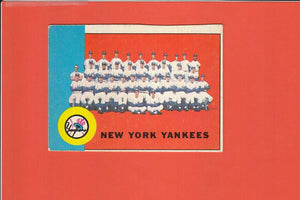 1963 Topps #247 New York Yankees Team VG Very Good #6141 Image 1