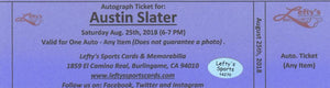 Austin Slater Autographed Home 8x10 Photo SF Giants Signed in Store 8/25/18 Image 2