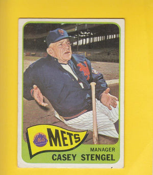 1965 Topps #187 Casey Stengel MG VG/EX New York Mets #9673 Image 1