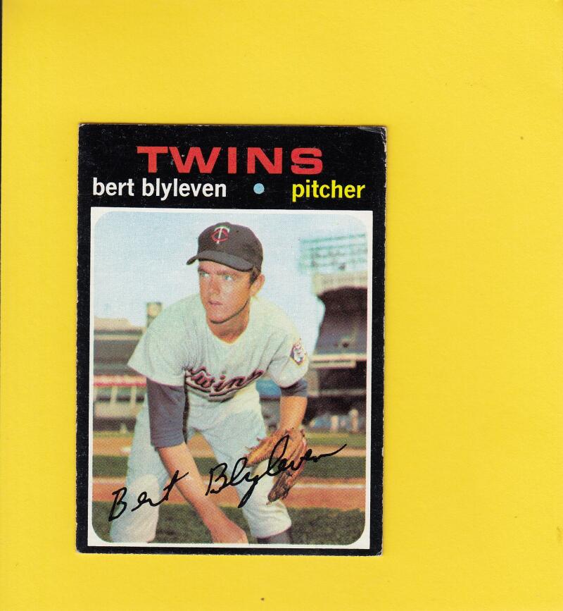 1971 Topps #26 Bert Blyleven Minnesota Twins VG/EX  RC Rookie #12618 Image 1