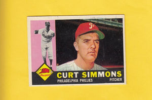 1960 Topps #451 Curt Simmons Philadelphia Phillies EX+ Excellent+ #16596 Image 1