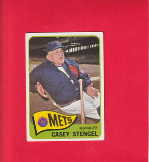 1965 Topps #187 Casey Stengel MG VG/EX New York Mets #17231 Image 1