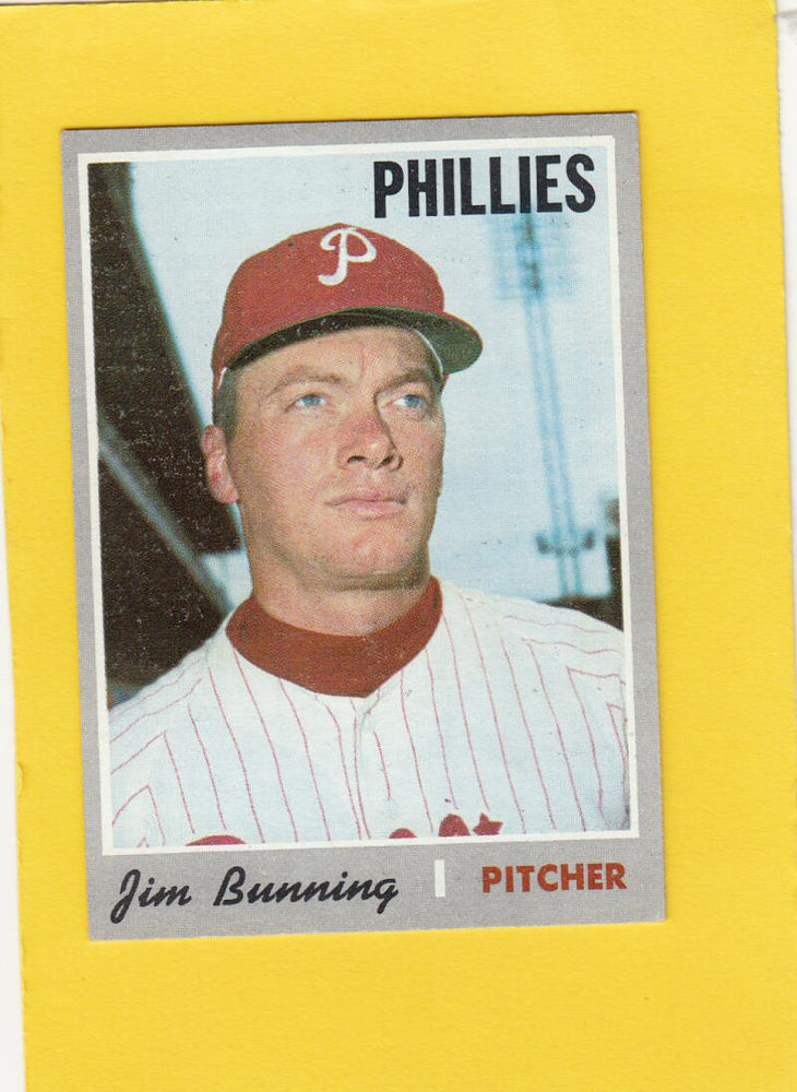 1970 Topps #403 Jim Bunning Philadelphia Phillies EX Excellent #18340 Image 1