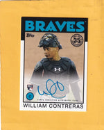 2021 Topps 1986 Topps Baseball Autographs #86A-WIC William Contreras NM-MT Auto Atlanta Braves Image 1