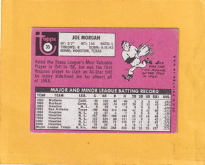 1969 Topps #35 Joe Morgan VG+ Very Good+ Houston Astros #19411 Image 2