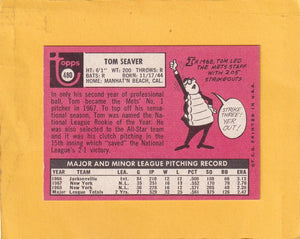 1969 Topps #480 Tom Seaver EX+ Excellent+ New York Mets #19420 Image 2