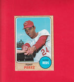 1968 Topps #130 Tony Perez VG+ Very Good+ Cincinnati Reds Lot#19539 Image 1