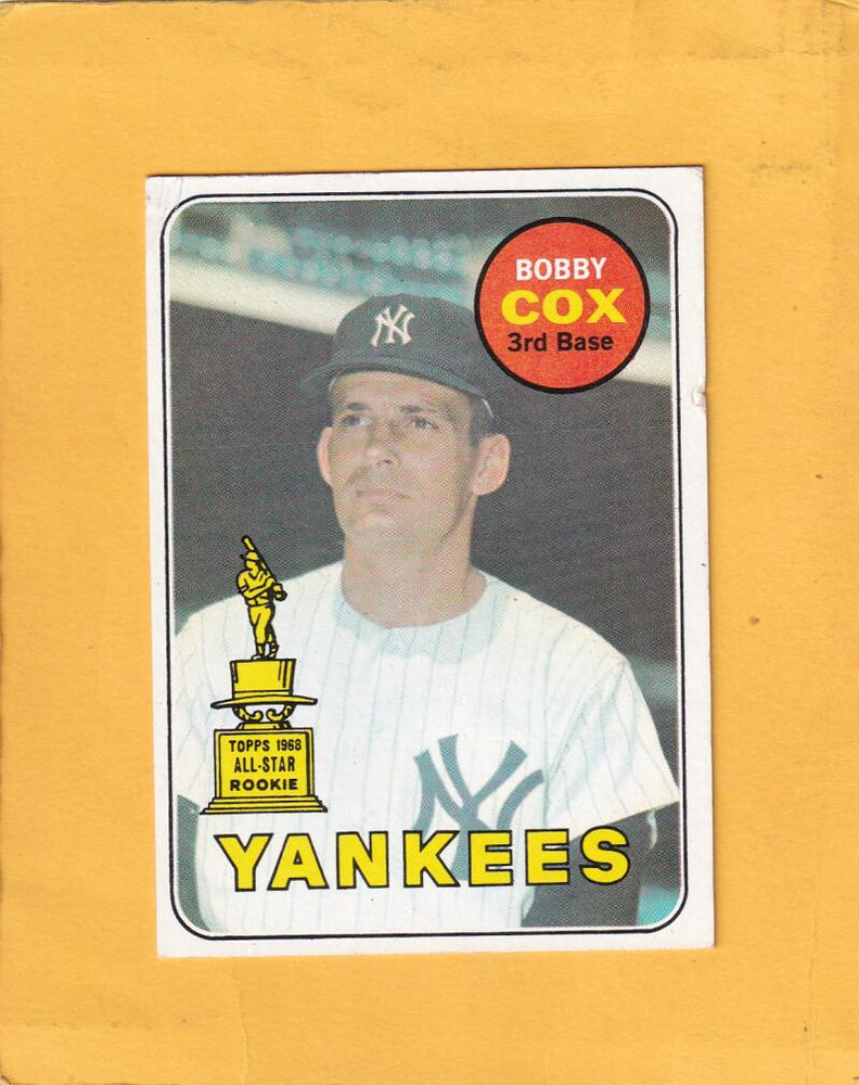1969 Topps #237 Bobby Cox VG Very Good RC Rookie New York Yankees #20296 Image 1
