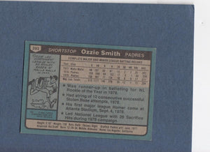 1980 Topps #393 Ozzie Smith EX+ Excellent+ San Diego Padres #20373 Image 2