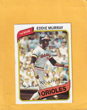 1980 Topps #160 Eddie Murray EX+ Excellent+ Baltimore Orioles #21531 Image 1