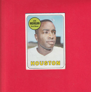 1969 Topps #35 Joe Morgan G Good (MK-see note + photo) Houston Astros #21875 Image 1