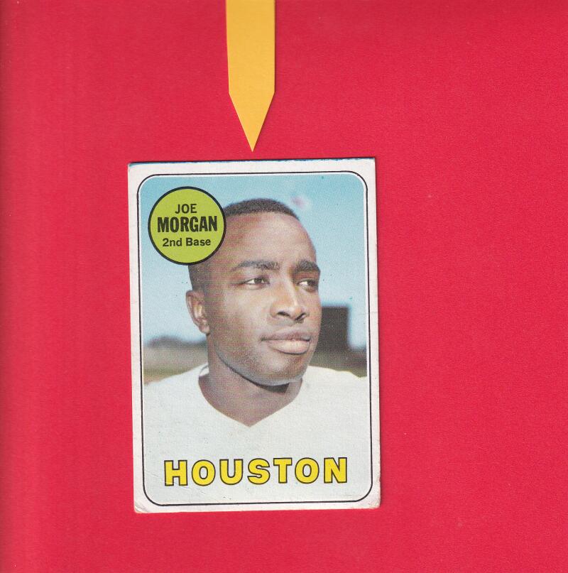 1969 Topps #35 Joe Morgan G Good (MK-see note + photo) Houston Astros #21875 Image 3