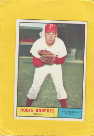 1961 Topps #20 Robin Roberts Philadelphia Phillies EX/NM # 24353 Image 1