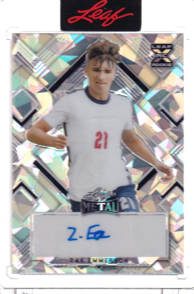 2022 Leaf Metal Silver #BA-ZE1 Zak Emmerson NM-MT+ RC Rookie Auto 29/30  Image 1