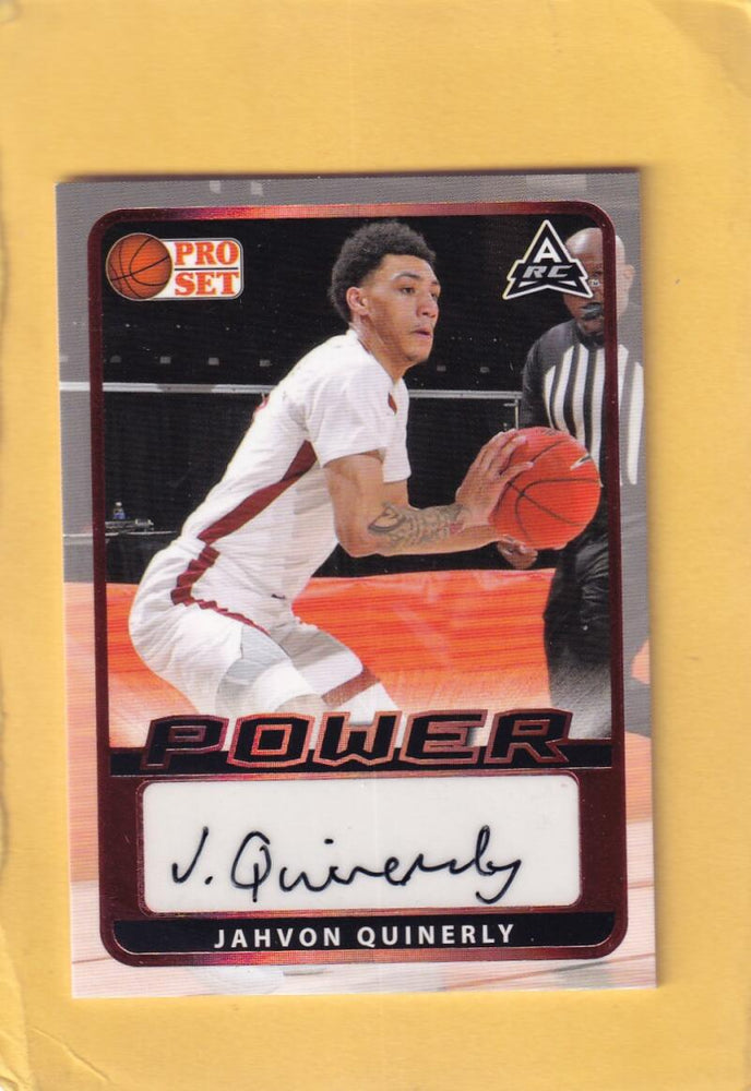 2021-22 Pro Set Power Autographs #BA-JQ1 Jahvon Quinerly ARC NM-MT+ Auto Image 1