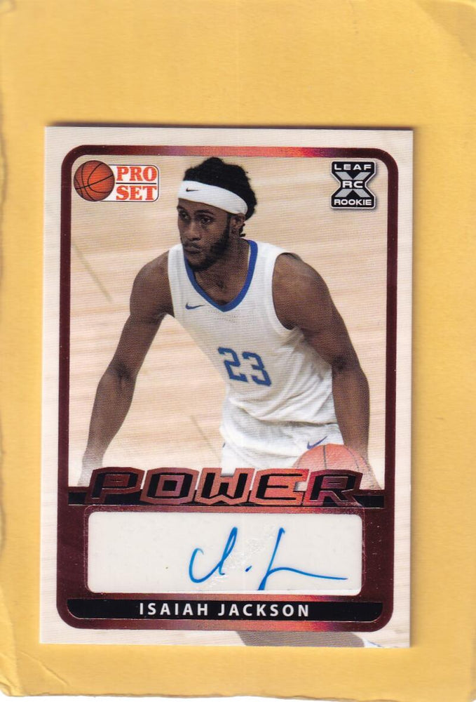 2021-22 Pro Set Power Autographs #BA-IJ1 Isaiah Jackson XRC NM-MT+ Auto Image 1