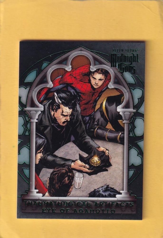 2023 Fleer Ultra Midnight Sons Thaumaturgical Artifacts Green #OO2 Eye of Agamotto NM-MT+ Image 1