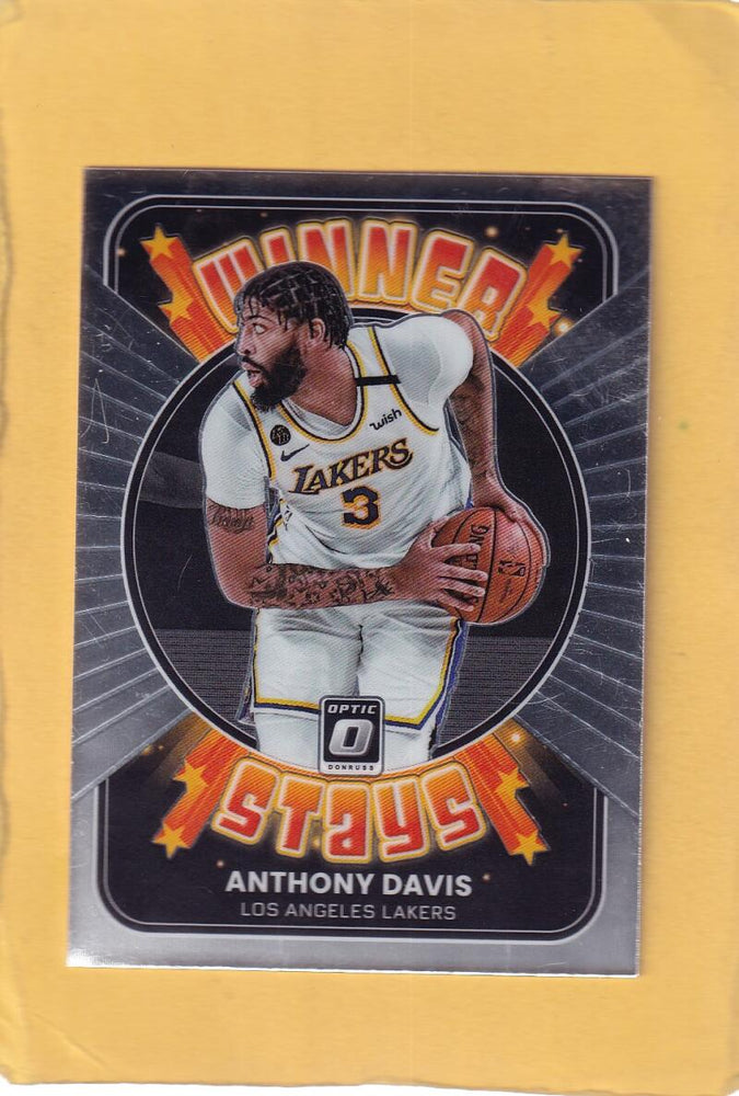 2021-22 Donruss Optic Winner Stays #7 Anthony Davis NM-MT+ Los Angeles Lakers Image 1