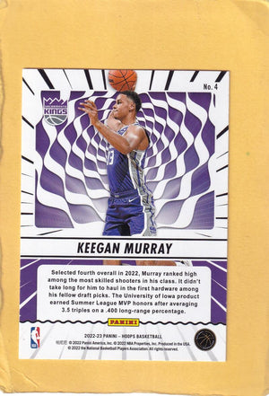 2022-23 Panini NBA Hoops Class Action #4 Keegan Murray NM-MT+ Sacramento Kings Image 2