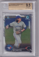 2016 Bowman Draft Chrome #BDC-74 Bo Bichette BGS 9.5 Gem Mint Toronto Blue Jays Image 1