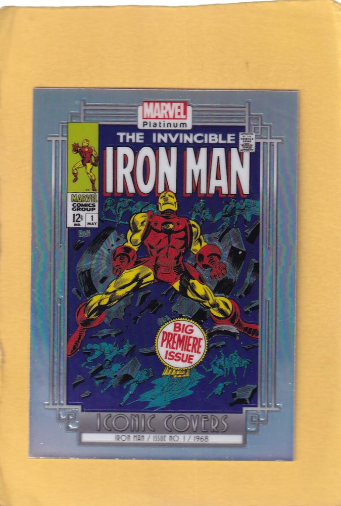 2024 Upper Deck Marvel Platinum Iconic Covers Rainbow #IC09 Iron Man NM-MT+  Image 1