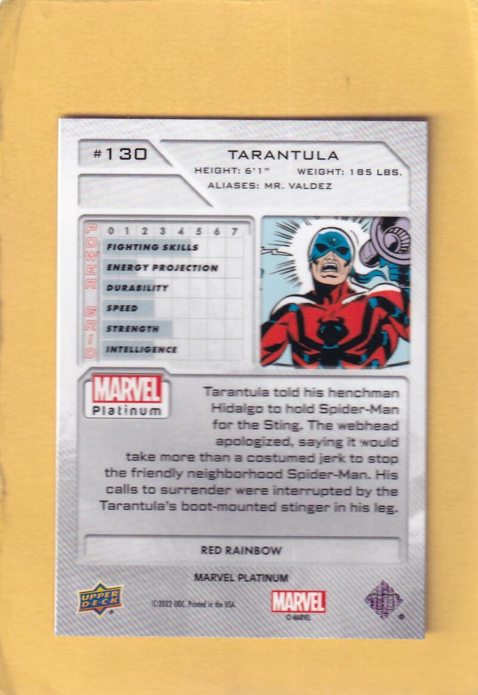 2024 Upper Deck Marvel Platinum Red Rainbow #130 Tarantula NM-MT+  Image 1