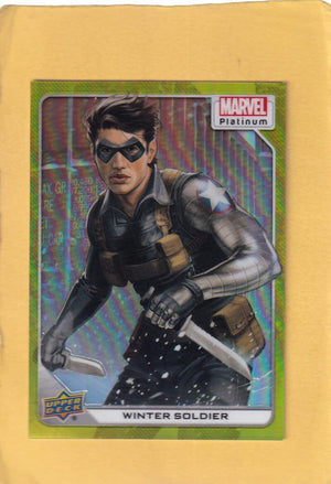 2024 Upper Deck Marvel Platinum Yellow Rainbow #68 Winter Soldier NM-MT+  Image 1