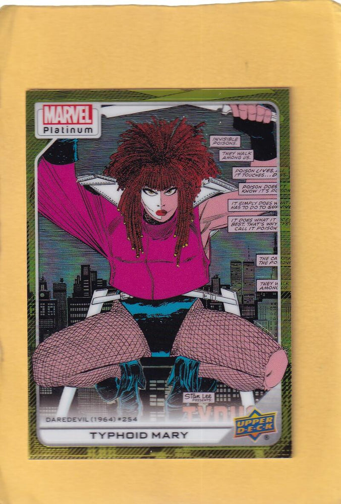 2024 Upper Deck Marvel Platinum Yellow Rainbow #143 Typhoid Mary NM-MT+  Image 1