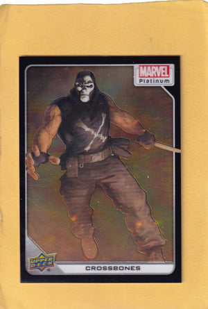 2024 Upper Deck Marvel Platinum Black Rainbow #19 Crossbones NM-MT+  Image 1