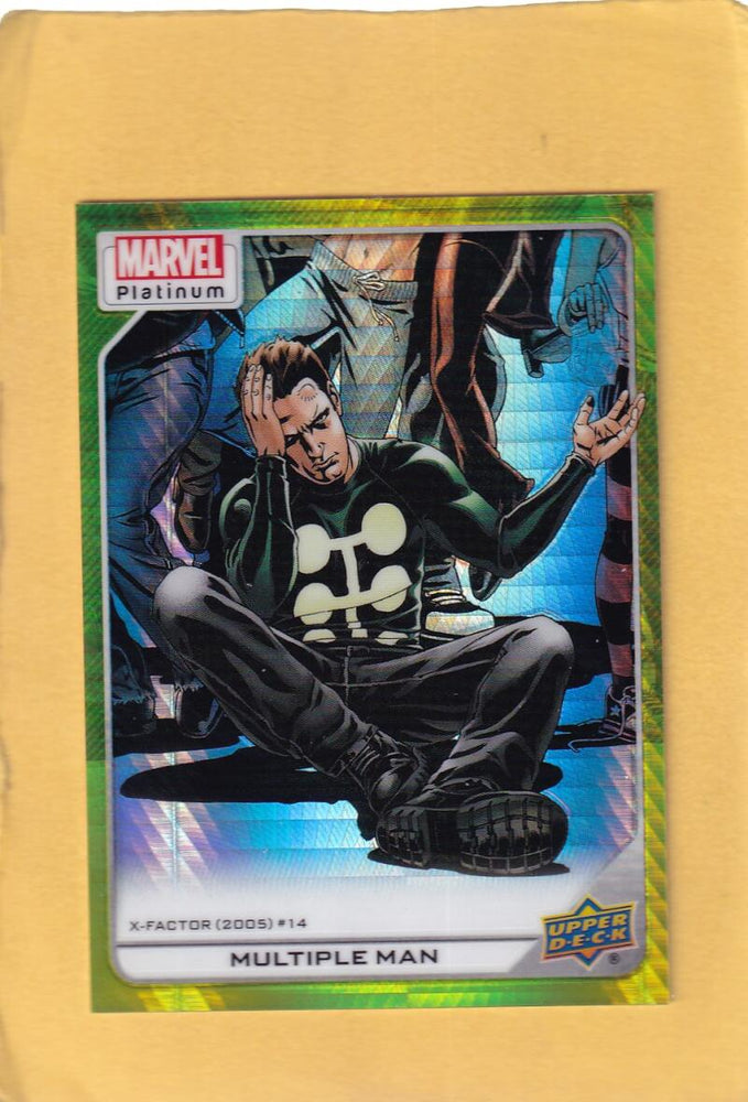 2024 Upper Deck Marvel Platinum Yellow Spotlight #195 Multiple Man NM-MT+ 225/399  Image 1