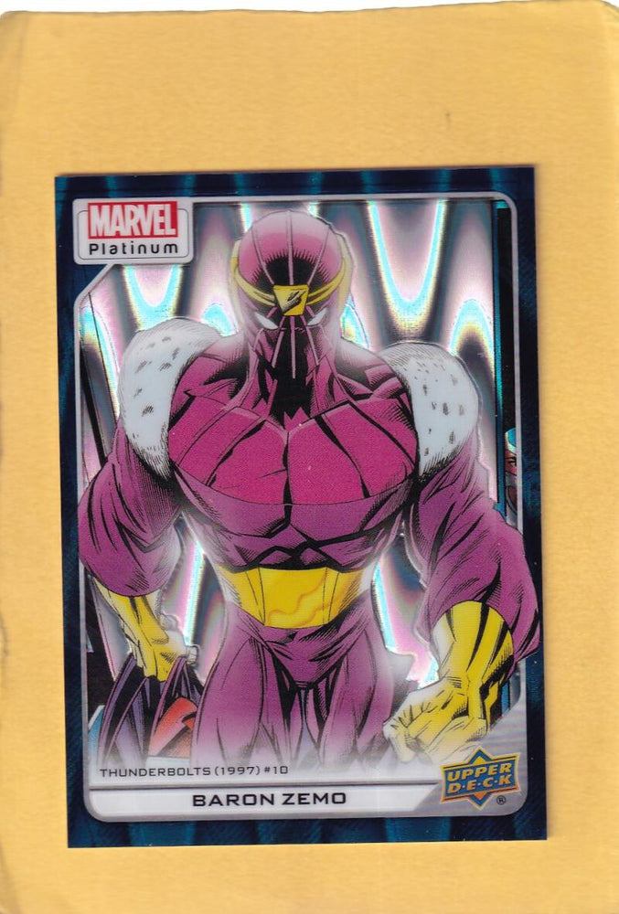 2024 Upper Deck Marvel Platinum Teal Wave #154 Baron Zemo NM-MT+ 448/799  Image 1