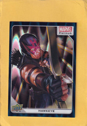 2024 Upper Deck Marvel Platinum Teal Wave #18 Hawkeye NM-MT+ 714/799  Image 1