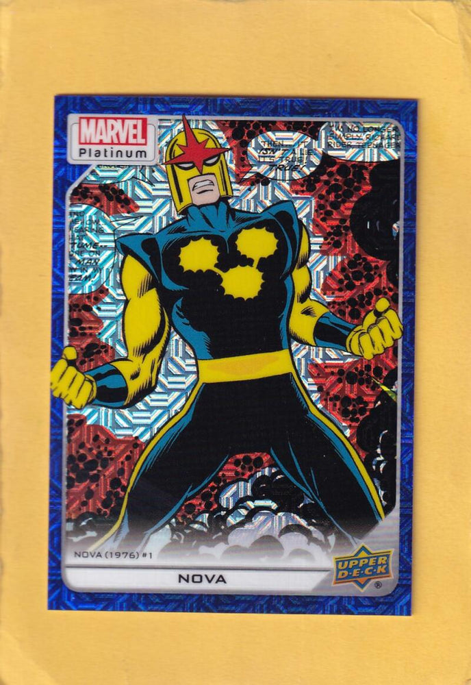 2024 Upper Deck Marvel Platinum Blue Traxx #159 Nova NM-MT+ 299/499  Image 1