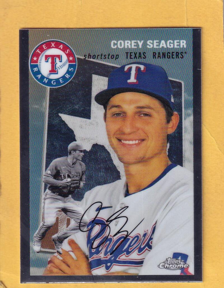 2023 Topps Chrome Platinum Anniversary City Variations #54CV98 Corey Seager NM-MT+ Texas Rangers  Image 1