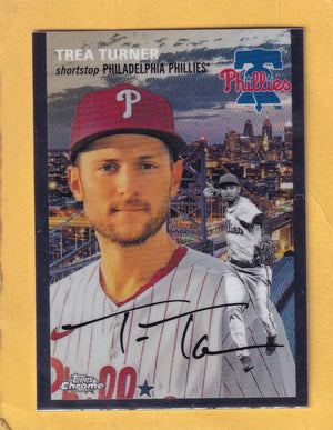 2023 Topps Chrome Platinum Anniversary City Variations #54CV88 Trea Turner NM-MT+ Philadelphia Phillies  Image 1