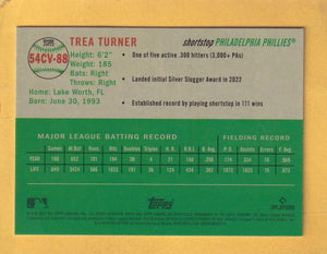 2023 Topps Chrome Platinum Anniversary City Variations #54CV88 Trea Turner NM-MT+ Philadelphia Phillies  Image 2