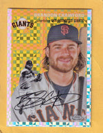 2023 Topps Chrome Platinum Anniversary X-Fractors #353 Brandon Crawford NM-MT+ San Francisco Giants  Image 1