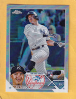 2023 Topps Chrome Refractor #4 Anthony Volpe NM-MT+ RC Rookie New York Yankees Image 1