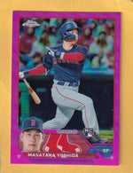 2023 Topps Chrome Refractor Pink #167 Masataka Yoshida NM-MT+ RC Rookie Boston Red Sox Image 1