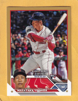 2023 Topps Update Series Gold #US5 Masataka Yoshida Rookie Debut NM-MT+ 1576/2023 Boston Red Sox Image 1