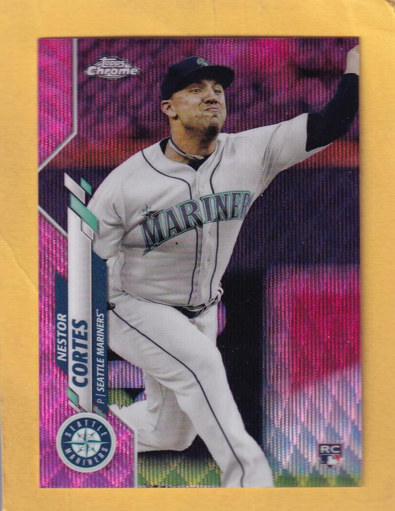 2020 Topps Chrome Update Refractor Pink #U-37 Nestor Cortes NM-MT+ RC Rookie Seattle Mariners Image 1