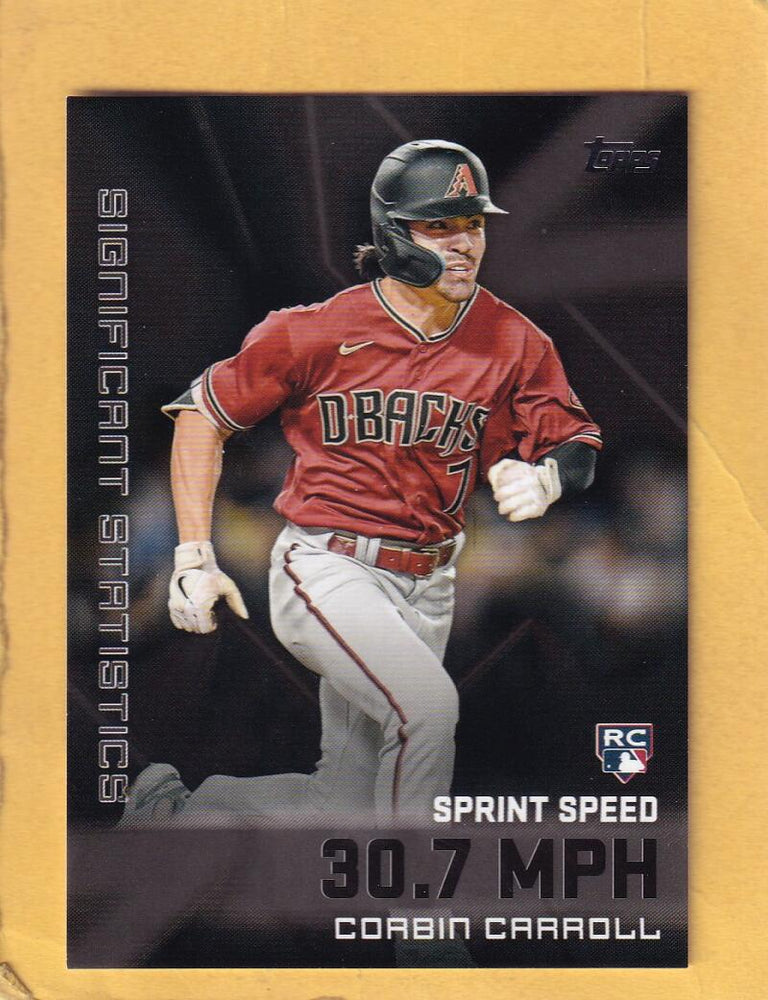 2023 Topps Significant Statistics Black #SS-15 Corbin Carroll RC Rookie NM-MT+ 274/299 Arizona Diamondbacks Image 1